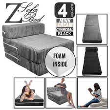 Jumbo Cord Single Chair Bed