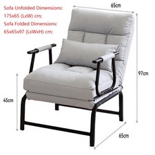 Single Sofa Bed 4-in-1 Convert