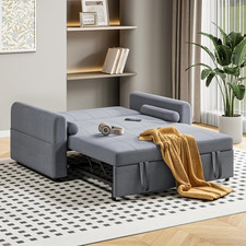 3 in 1 Sofa Bed Chair Grey