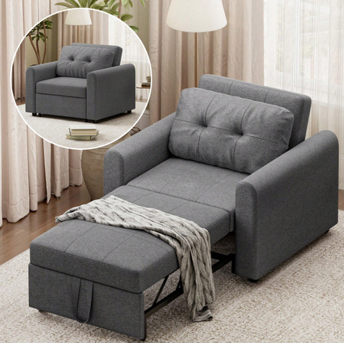 Single chair bed - bed, pull